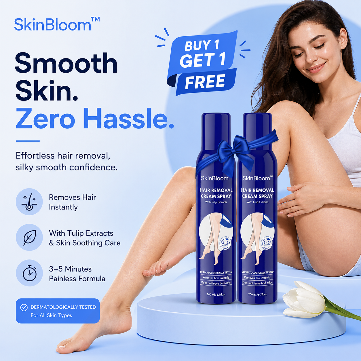 SkinBloom™ - Hair Removal Spray (Buy 1 Get 1 Free)