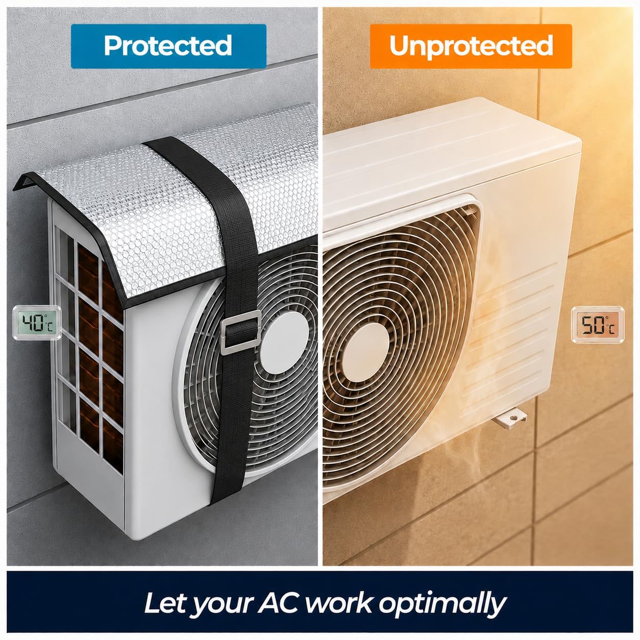 Shadenex - AC Outdoor Unit Aluminium Cover
