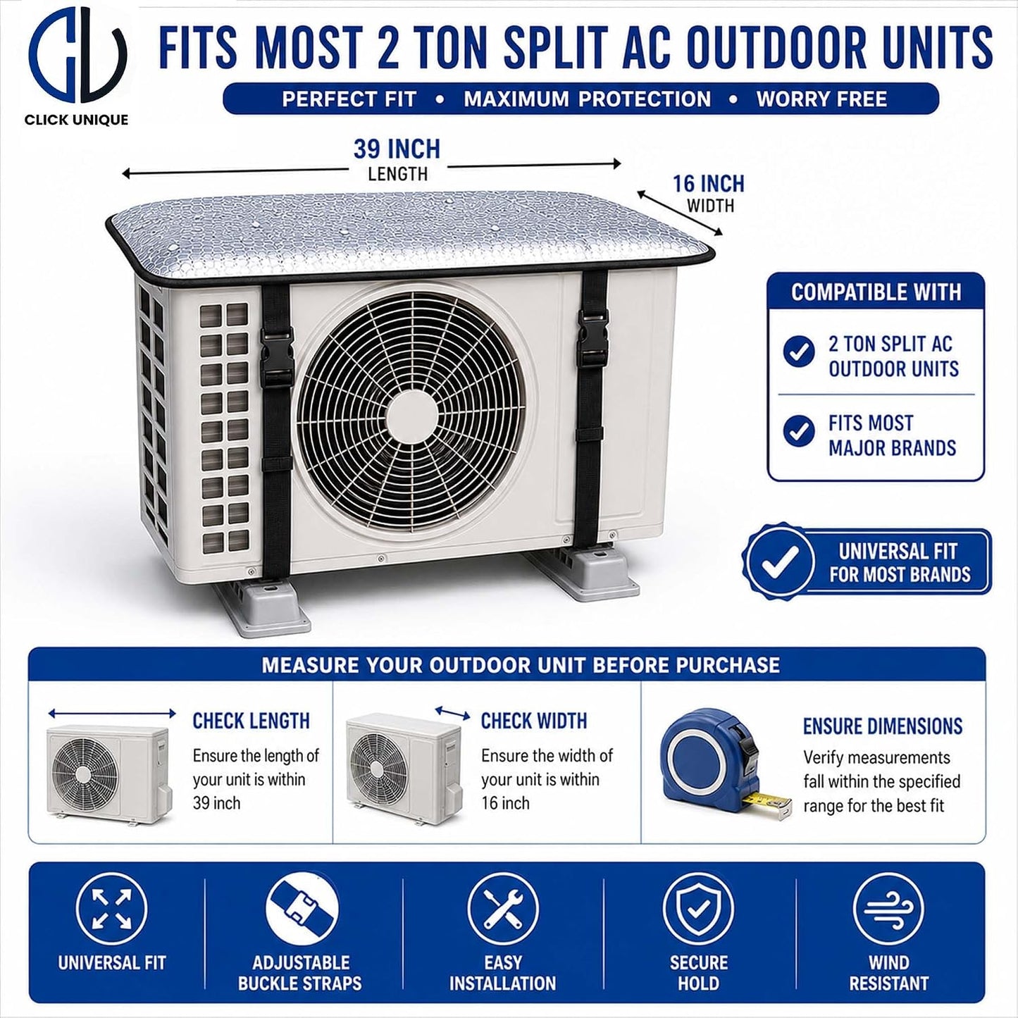 Shadenex - AC Outdoor Unit Aluminium Cover