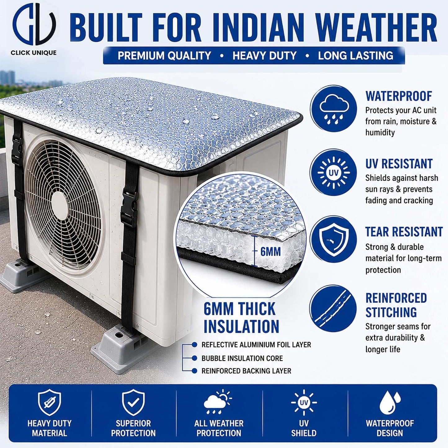 Shadenex - AC Outdoor Unit Aluminium Cover