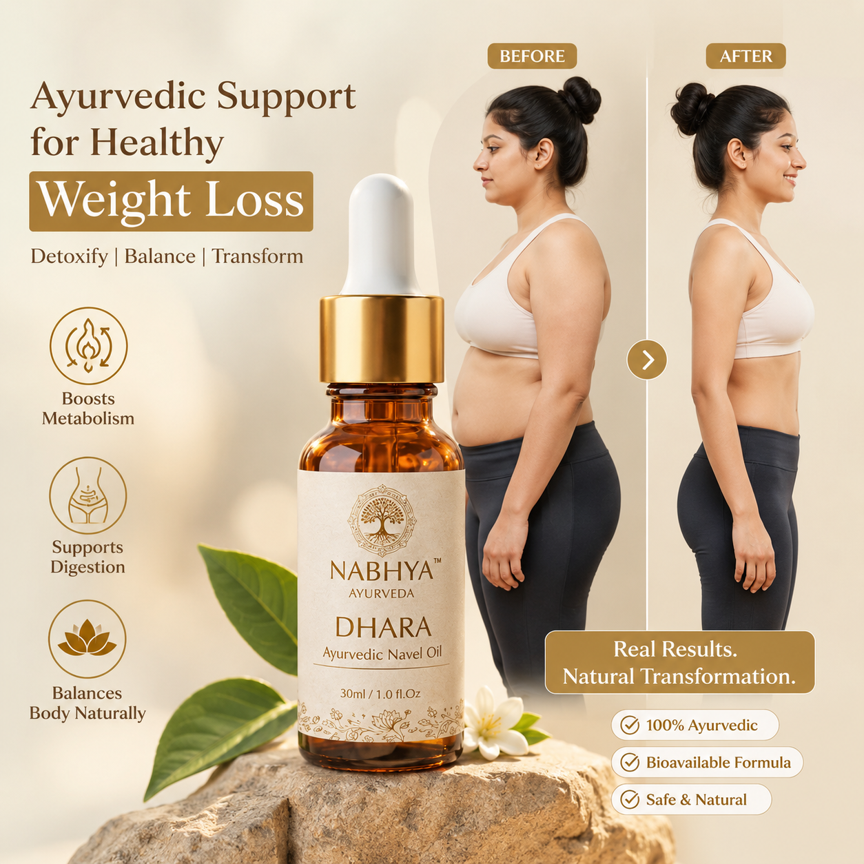 Nabhya Dhara | Weight Management and Body Detox Nabhi Oil