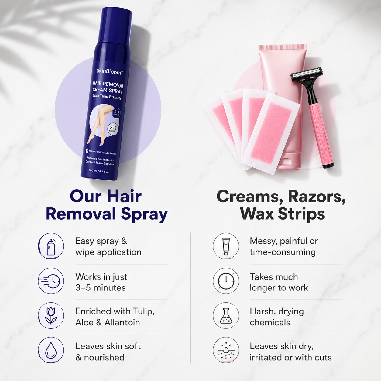 SkinBloom™ - Hair Removal Spray (Buy 1 Get 1 Free)