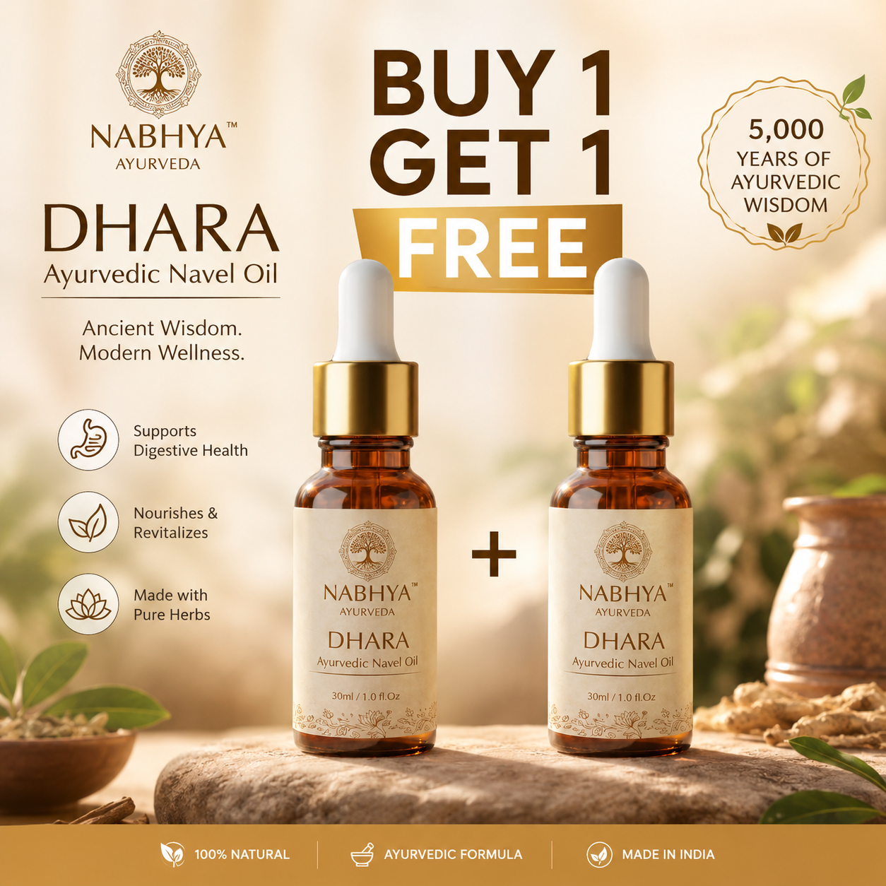 Nabhya Dhara | Weight Management and Body Detox Nabhi Oil